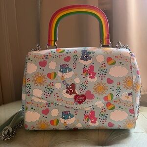 Loungefly Care Bear 40th Anniversary Rainbow Handle Crossbody Bag